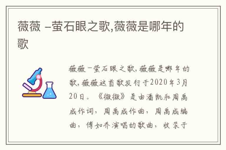 薇薇 -萤石眼之歌,薇薇是哪年的歌