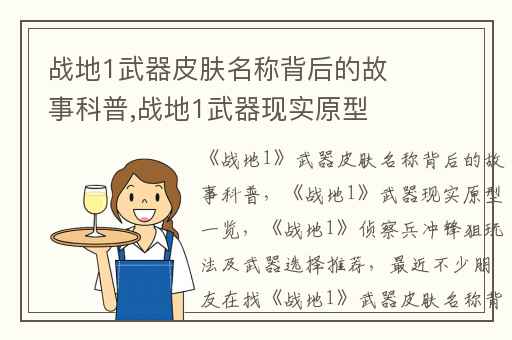 战地1武器皮肤名称背后的故事科普,战地1武器现实原型一览
