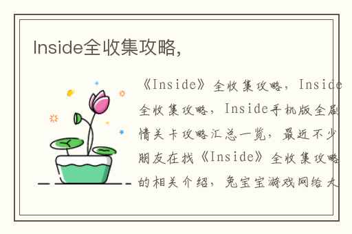 Inside全收集攻略,